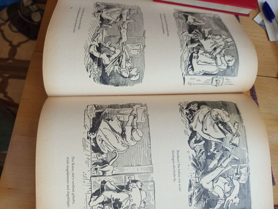 Албум -комикс на Вилхелм Буш с приказки на немски език