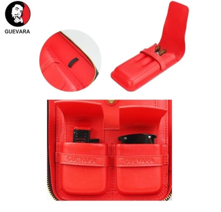 Gevara преносим Хумидор За Пури в комплект с Запалка и  Ножица