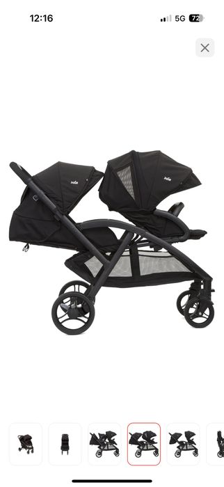 Коляска прогулочная Joie Evalite Duo, черный