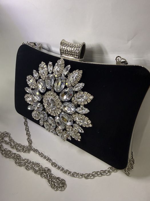 Plic elegant negru catifea