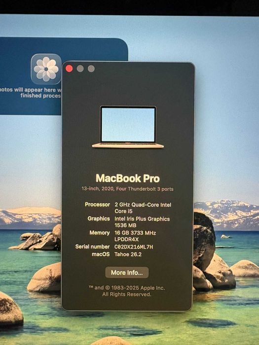 MacBook Pro 13 (2020) - i5 - 16GB RAM - 512GB - Factură