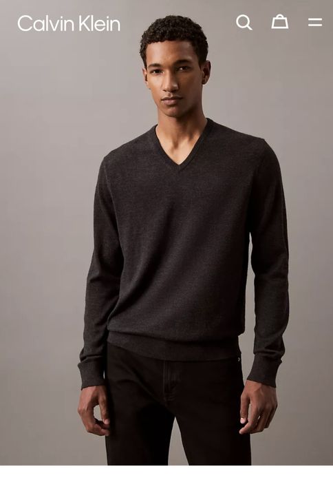 Джемпер из шерсти Calvin Klein
