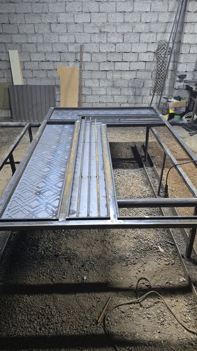 Ворота, навес. Сварочные работы