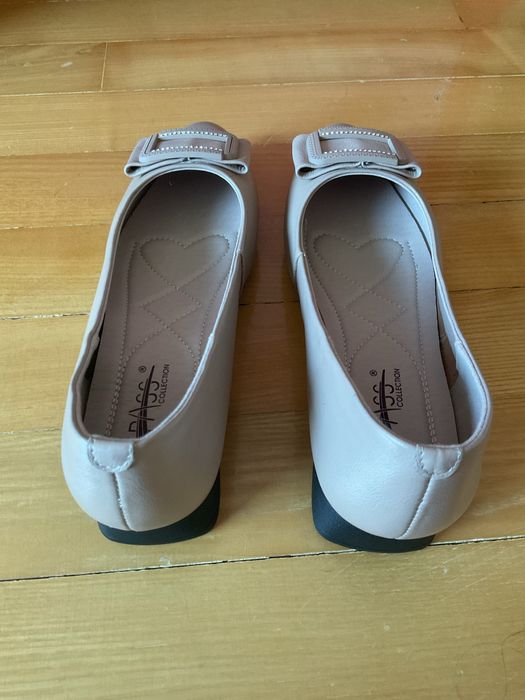 Balerini albi, marimea 40