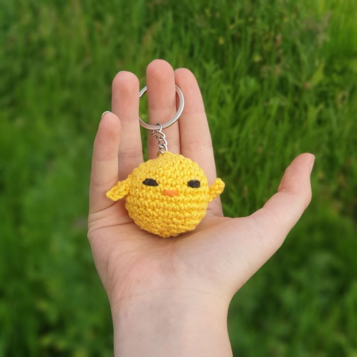 Breloc pui de gaina 100% bumbac