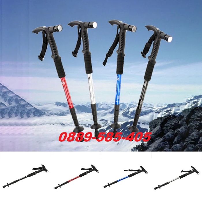 Качествена туристическа алуминиева щека с компас за ходене щеки