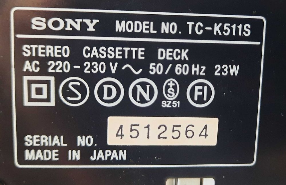 Продавам 3-глав дек Sony TC-K511S