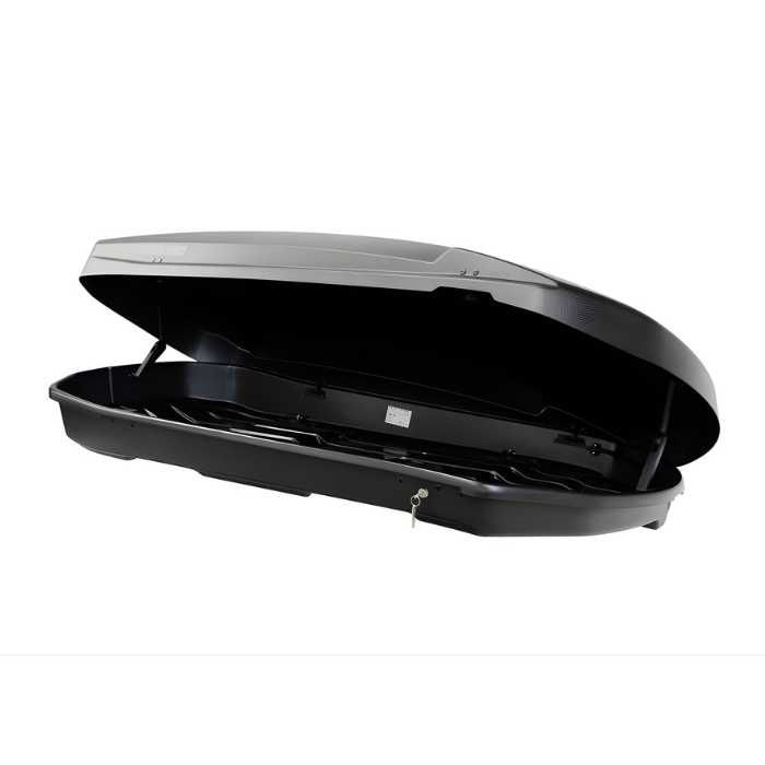 Автобокс Menabo Satellite Dark 550L 1665 - Аеродинамичен, UV Защита, Багажник за Покрив, Багажна Кутия за Кола и Автомобил