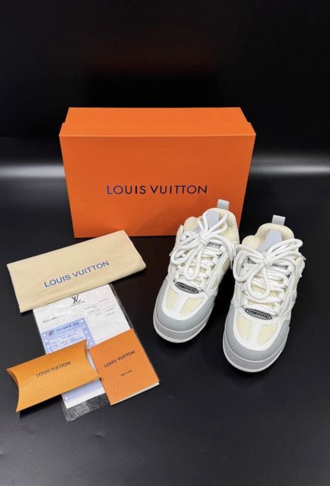 Adidasi Louis Vuitton Skate Grey Monogram