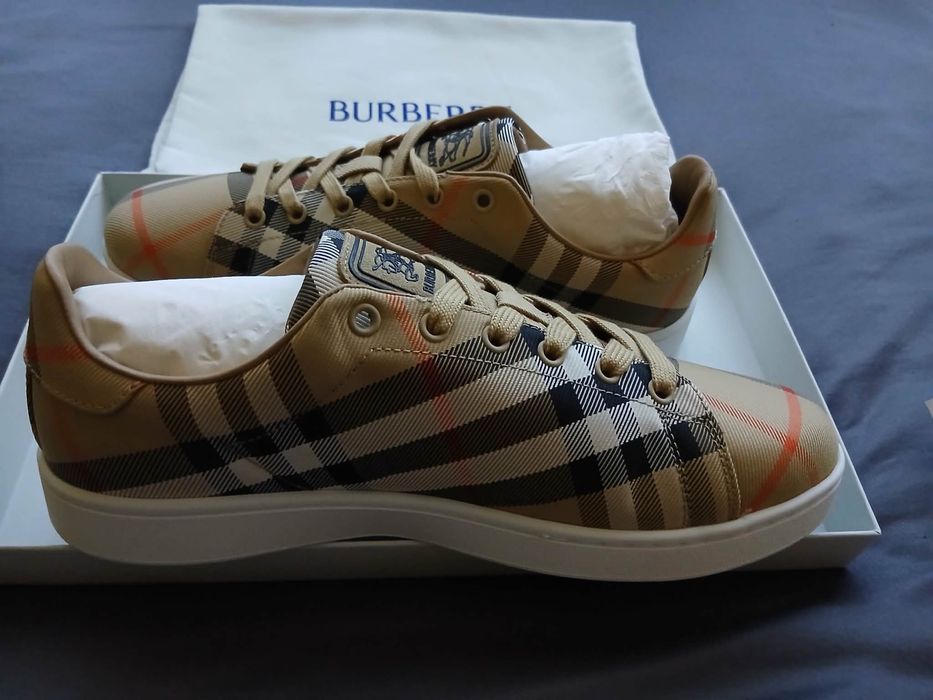 Burberry Textile Check Sneakers NEW