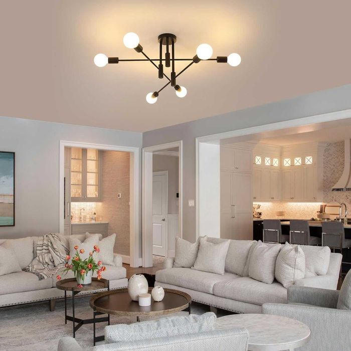 Lustra tip candelabru 6 brate negru