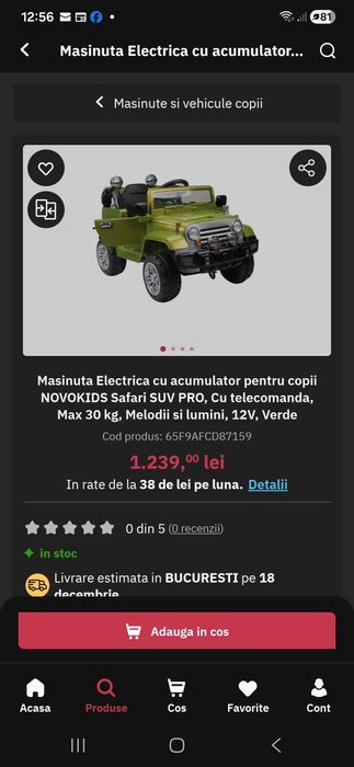 Masina kids jeep