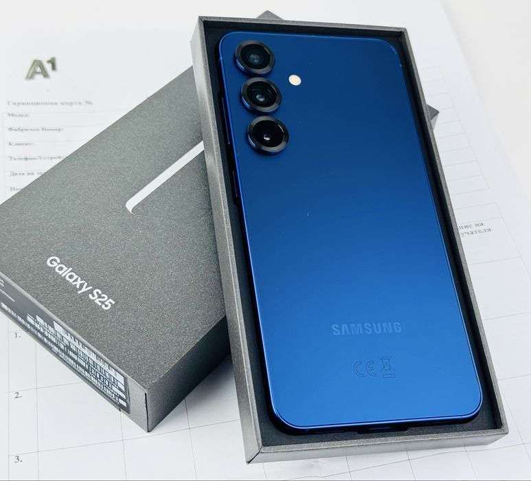 НОВ! Samsung Galaxy S25 5G 128GB 12RAM Navy 2г. Гаранция!