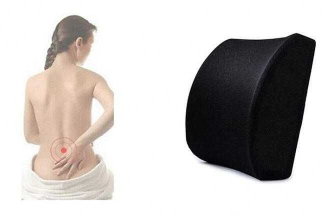 Анатомична облегалка за кръст с мемори пяна за седалка на кола