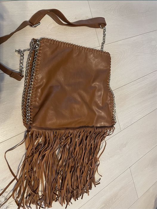 Geanta vintage / retro cu franjuri