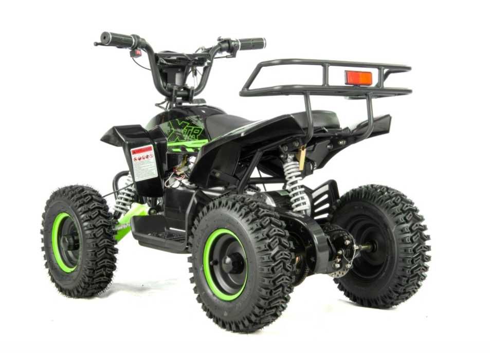 Atv electric copii XTR E-M8 1000W, culoare negru/verde