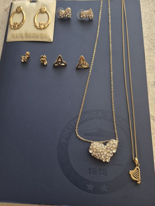 Cercei  lănțișoare  Placați  cu aur de 18 K
