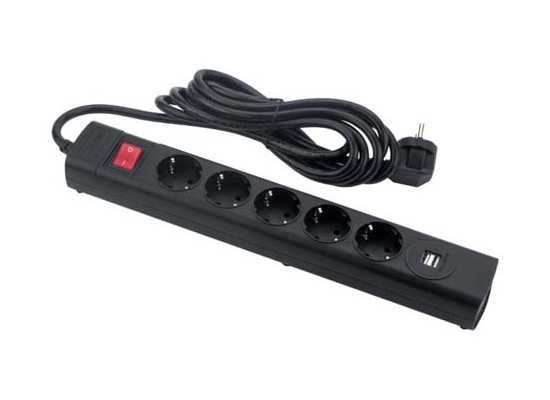 Сетевой фильтр / Pilot Huntkey SGA607 – 3м 5-Розеток