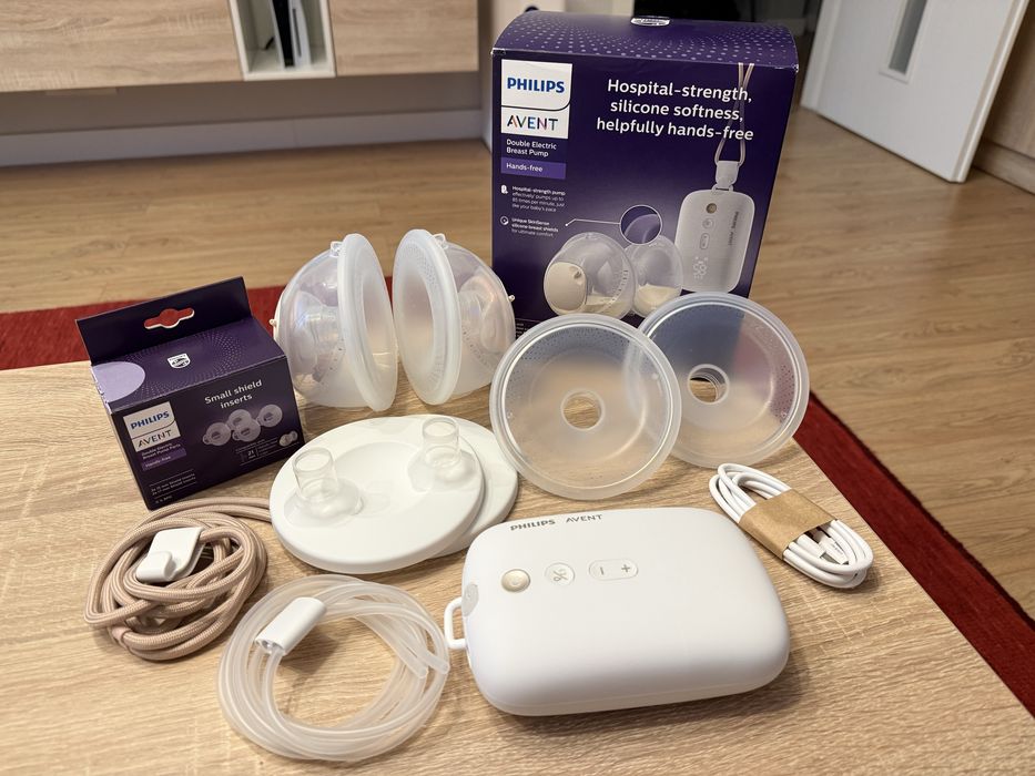 Pompa san Philips Avent SCF532/11 + inserturi 15mm si 17mm