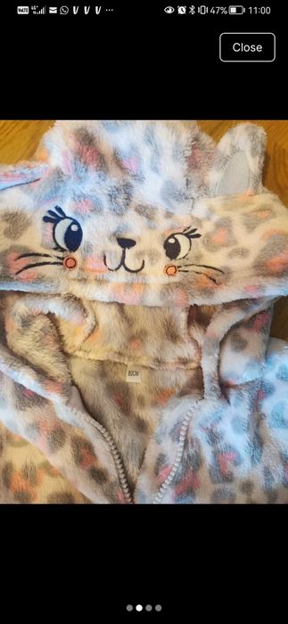 Costumas gros pentru fetite, cu tot cu talpic, marimea 80