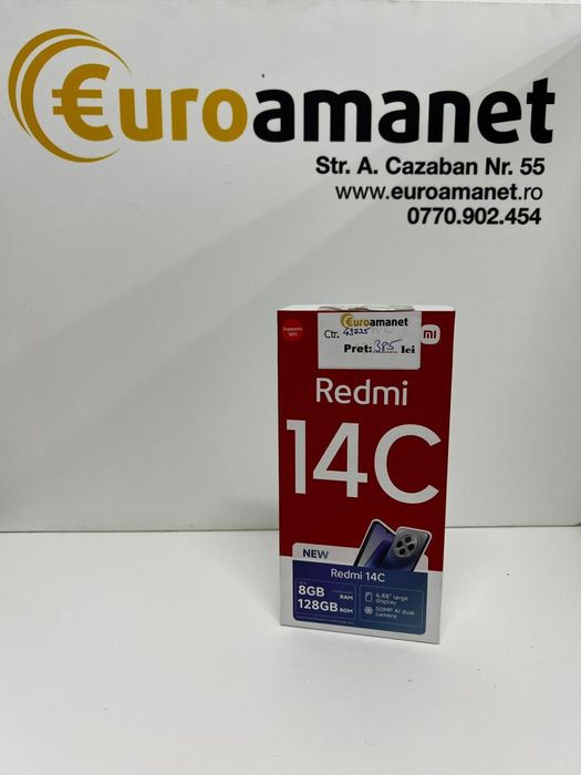 Telefon Xiaomi Redmi 14C, 8GB RAM, 128GB -I-