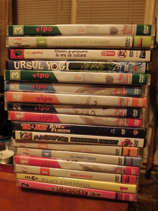 17 dvd-uri originale desene animate