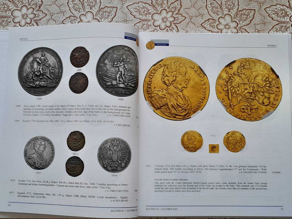 SINCONA Auction 93: Российские монети и медали / 22.10.2024