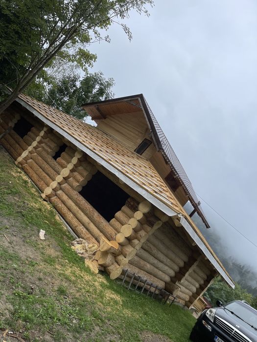 Case din lemn rotund,foisoare ,mobilier de gradina