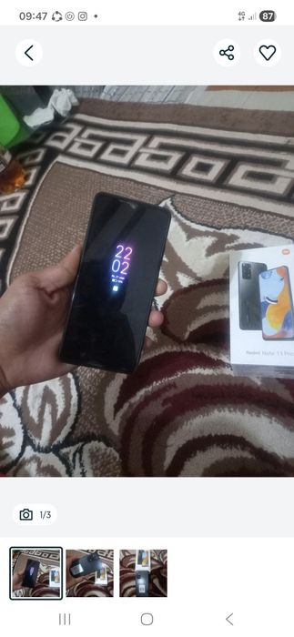 Redmi not 11 pro 8/128 telfon biror marta ochilmagan garantya telfonga