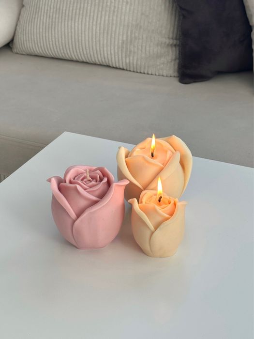 Молд за Свещ Роза 12х12см