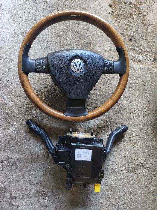 Volan mahon cu kit retrofit comenzi volan Volkswagen Passat B6 2005-10