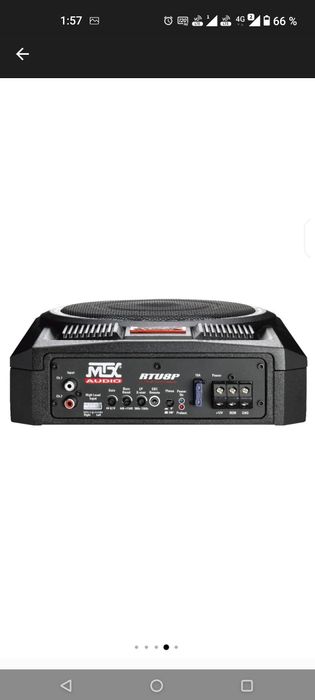 Subwoofer auto MTX RTU8P, 20 cm, 150W RMS