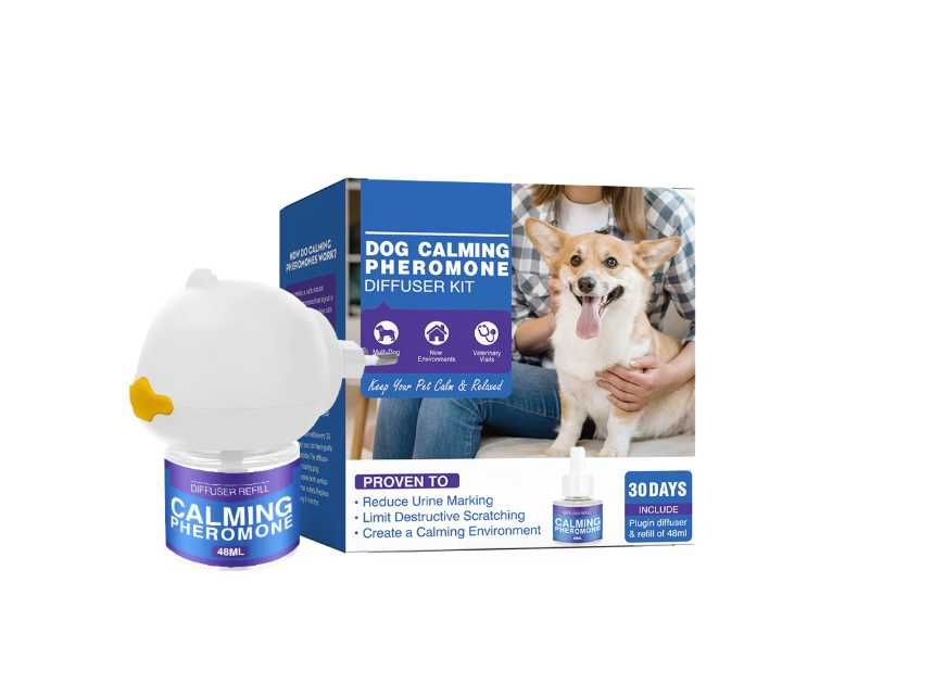 Dispozitiv difuzor feromoni pentru calmare caini PACHET 2 CUTII