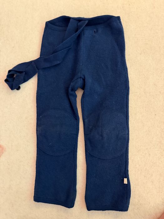 Pantaloni / salopeta Disana, din lana fiarta, 2-3 ani