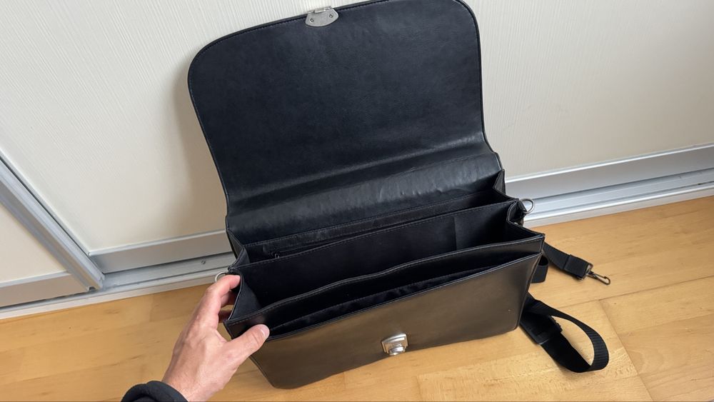 Servieta piele naturala 100% autentica geanta laptop acte birou office