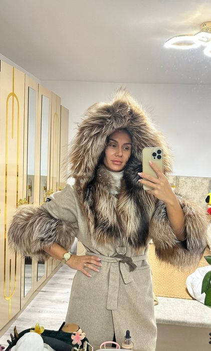 Palton Alpacacu blana naturala