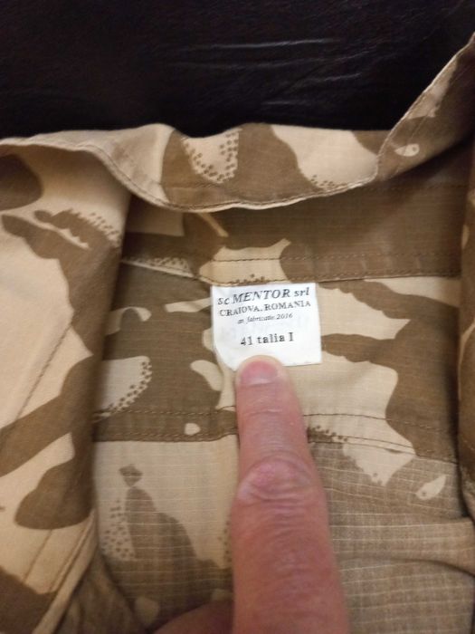 Cămașă MApN camuflaj deșert, mânecă lungă, mărimea 41-I