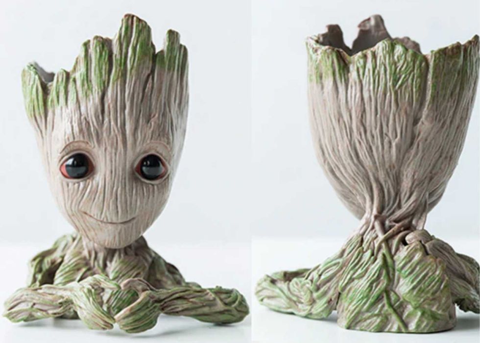 Кашпо Грут Марвел, ваза и горшок для цветов, органайзер