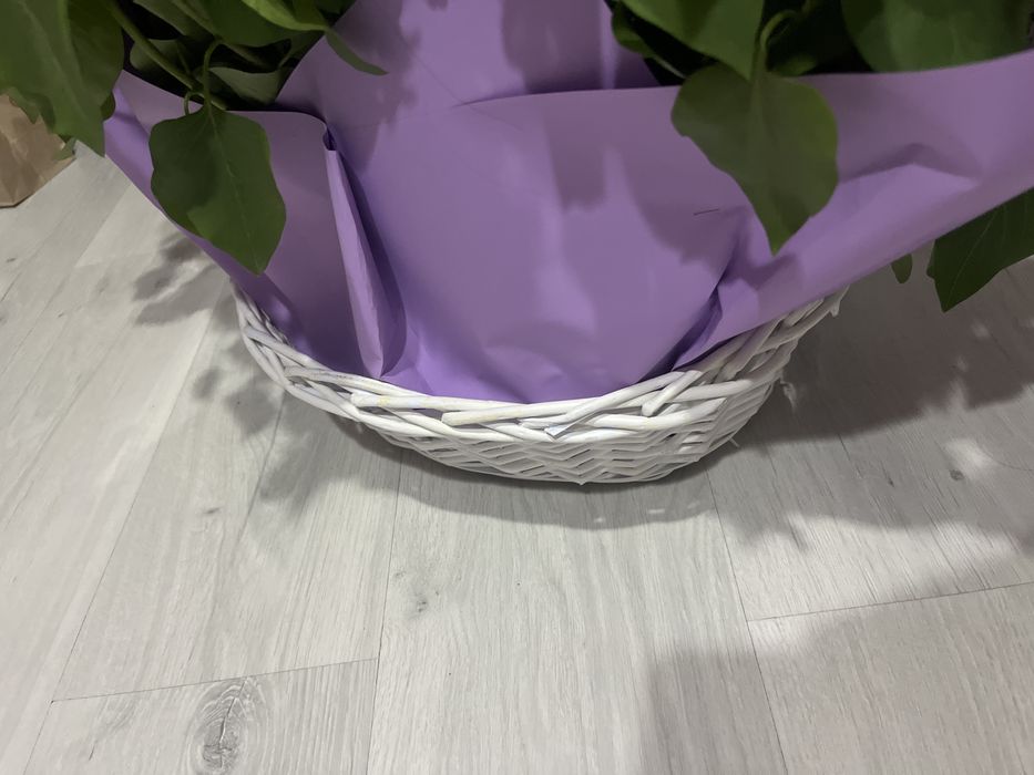 Апрельский сирень букет корзина