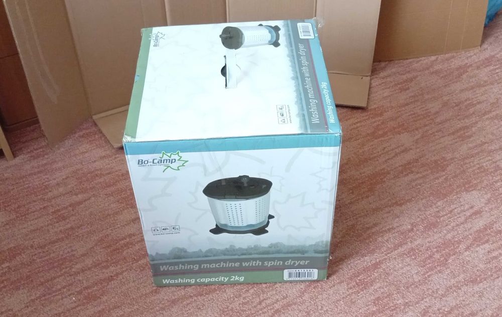 Masina de spalat rufe portabila camping cu centrifuga
