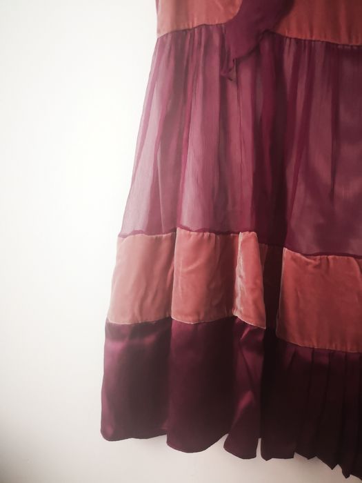 Rochie roz lila din 100% mătase Elena Perseil