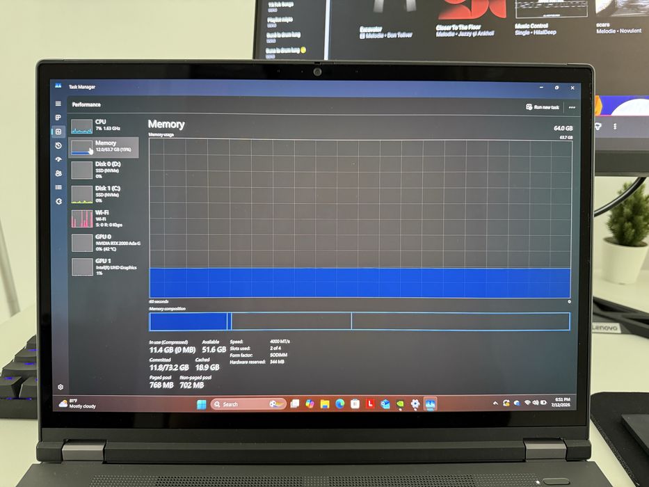 Lenovo ThinkPad P16 Gen 2 | i7-13850HX | RTX 2000 Ada | 64GB RAM | 2TB SSD | 4K | Nou | Garanție