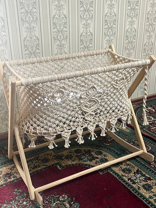 Детская люлька,ручная работа,Макраме