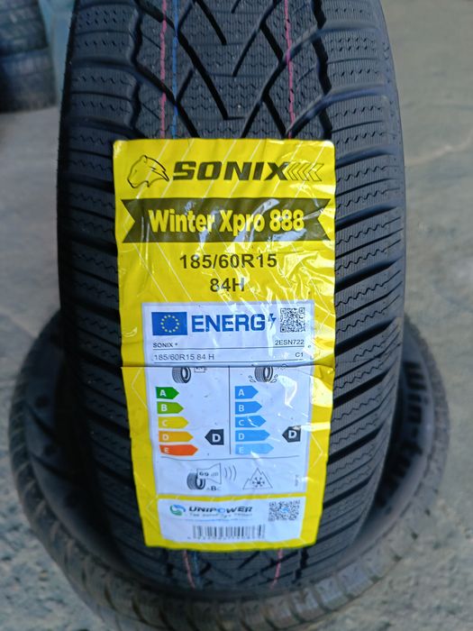 НОВИ ЗИМНИ -15цола -185/60-1бр.-95лв."SONIX"-с монтаж и баланс