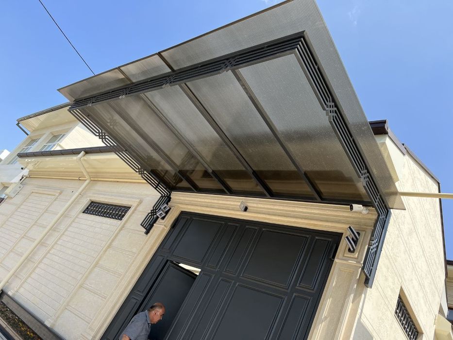 Навес, Решотка, Перила, Ограждения, Лексан. Металлоконструкция