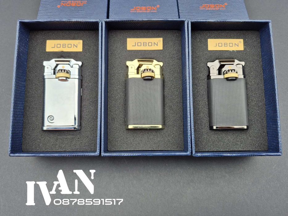 Луксозна запалка Jobon с джет-пламък (Три цвята)