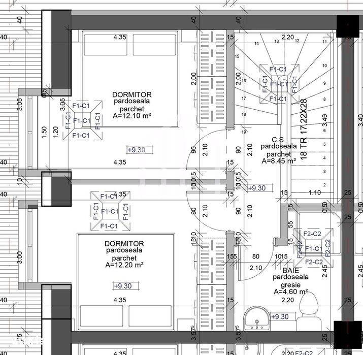 Apartament cu 3 camere, 76mp utili, balcon, parcare, zona Turnisor