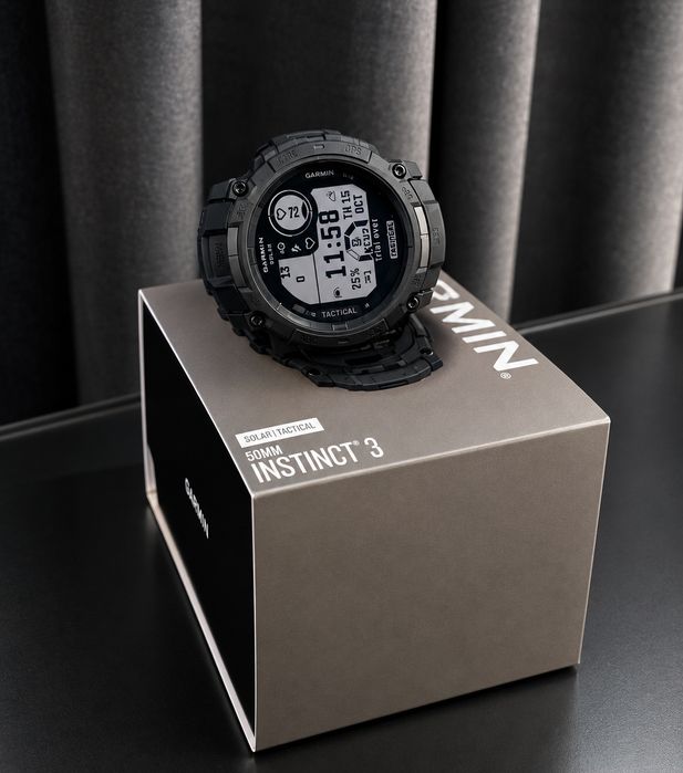 Продам Garmin Instinct 3 Solar Tactical Edition 50 мм — 280 000 ₸