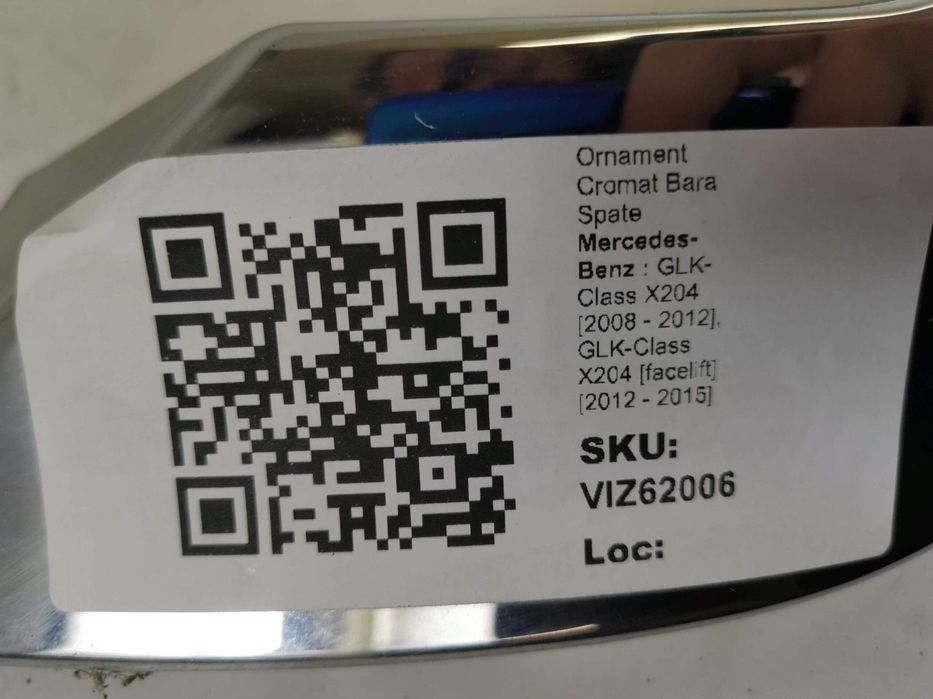Ornament Cromat Bara Spate Mercedes-Benz  GLK-Class X204 2008 2009 201