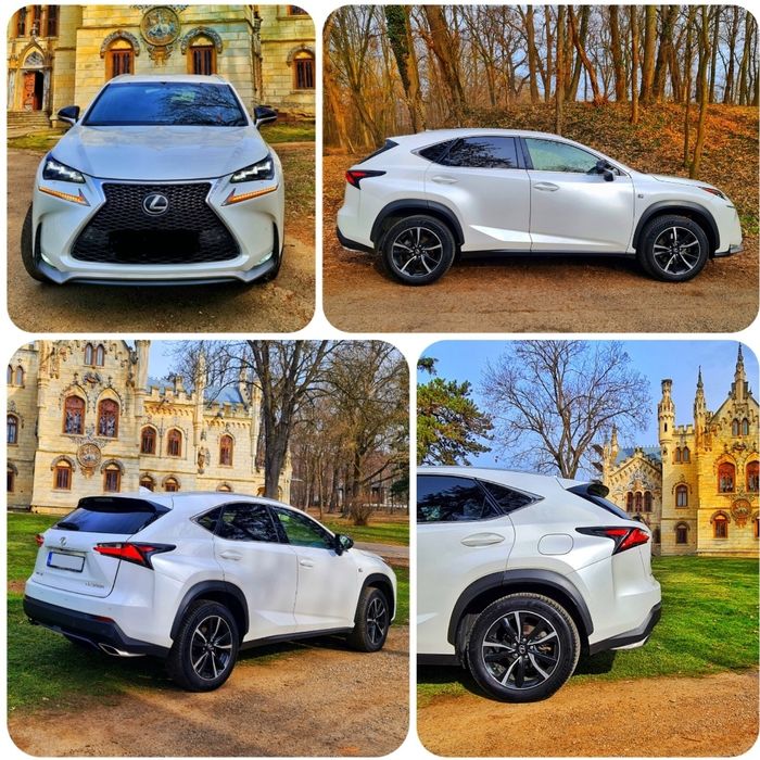 Lexus NX200T F-Sport,Benzina 2.0/240cp!4x4,FULL,Piele rosie,alb perlat